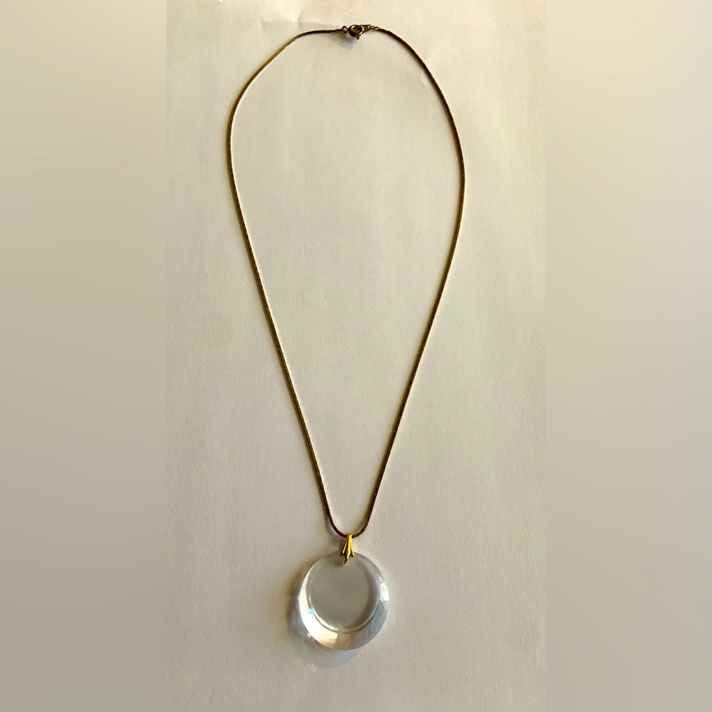 Vintage faceted crystal necklace-new without the box